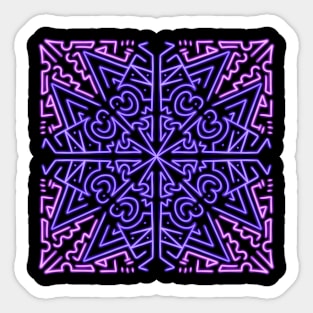 Purple Vision Pattern Sticker